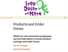 Tablet Screenshot of irondecorandmore.com
